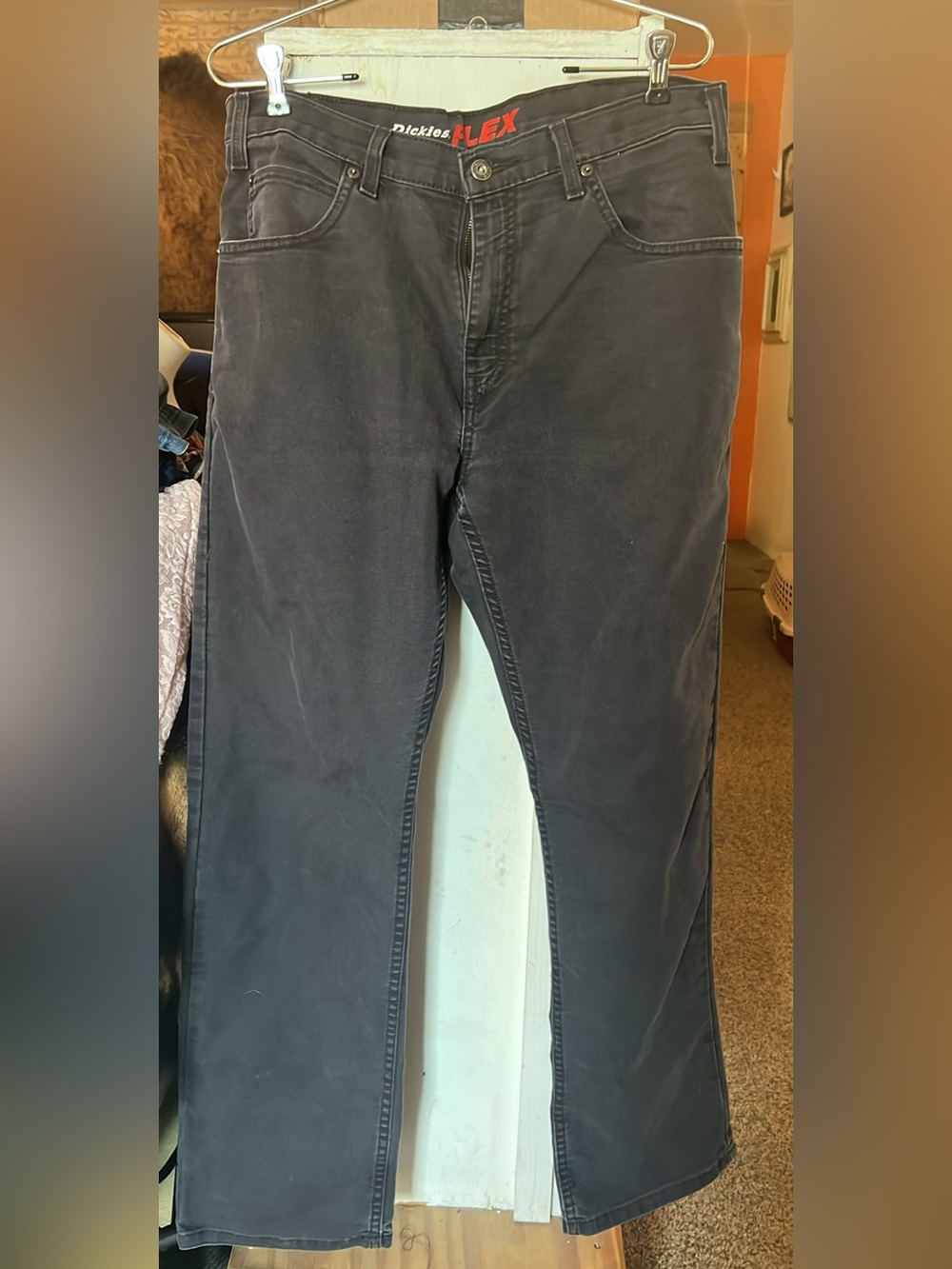 Dickies FLEX Men’s Charcoal Relaxed Straight Jeans